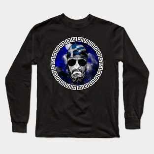 Greek Biker Long Sleeve T-Shirt